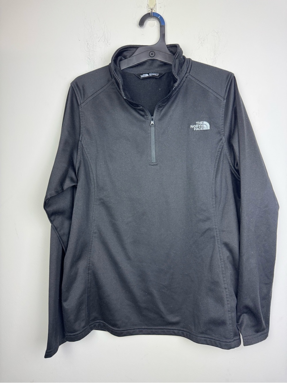 The North Face Women’s Black 1/4 Zip Pullover Long Sleeves Large